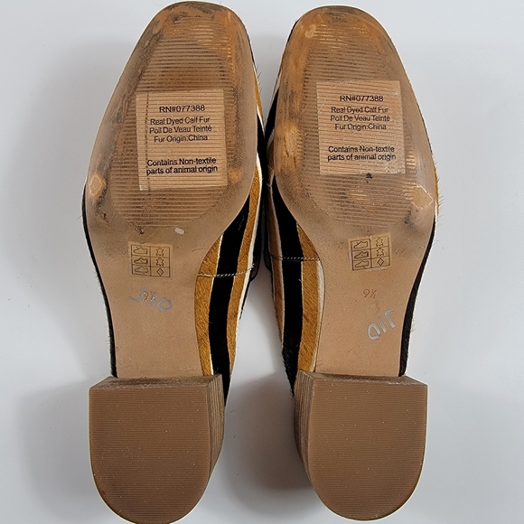 Madewell The Willa Loafer Mule in Striped Calf Hair, Size 9.5 - Picture 11 of 15